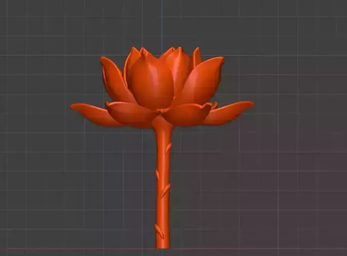 A 3D sculpture of a lotus