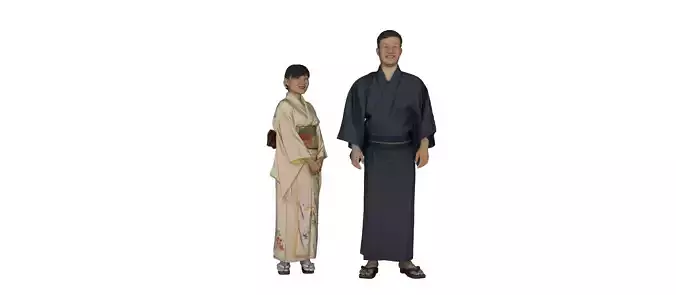 3D Japanese character model