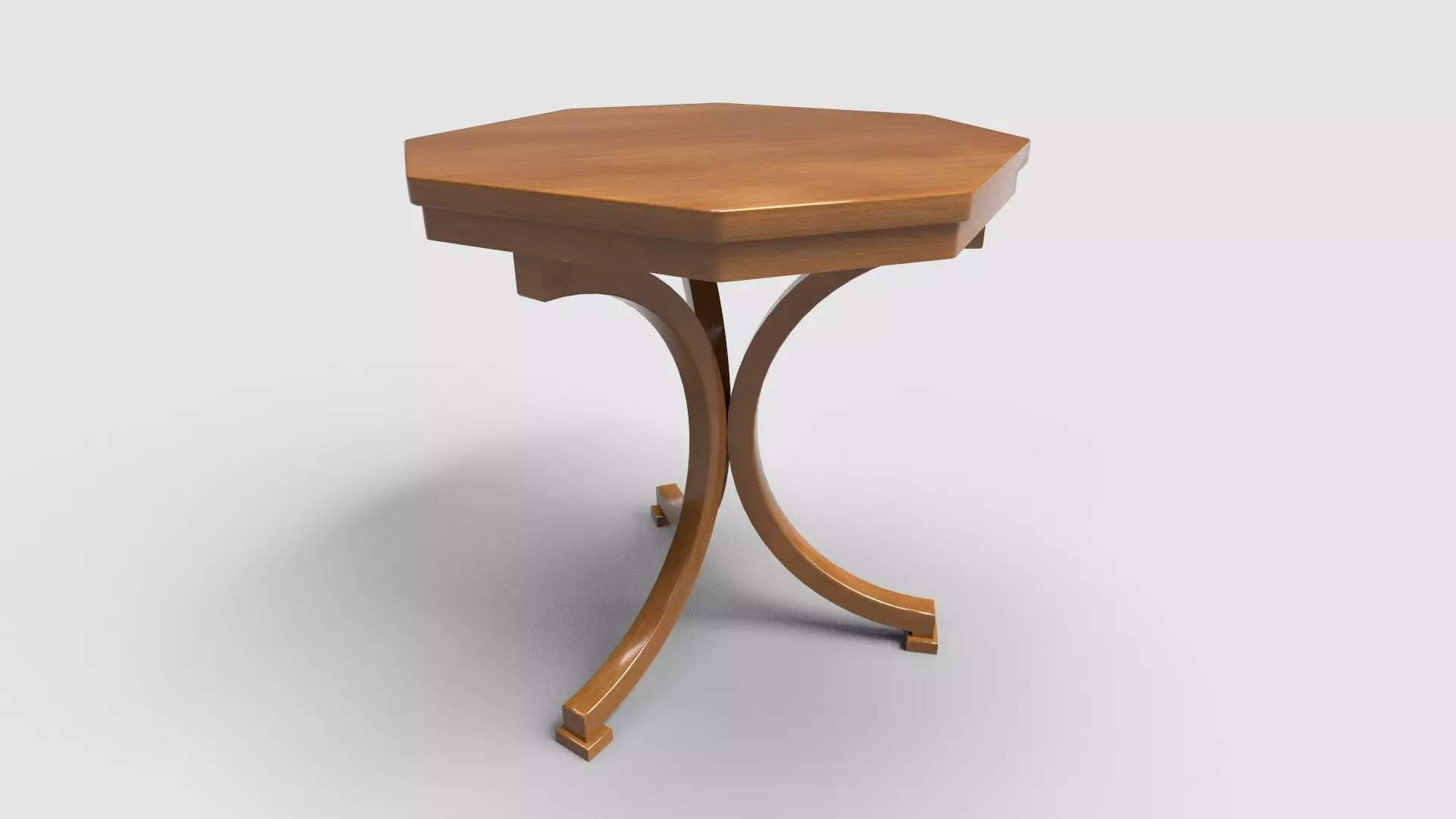 Octagon Table CG26 3D model_0