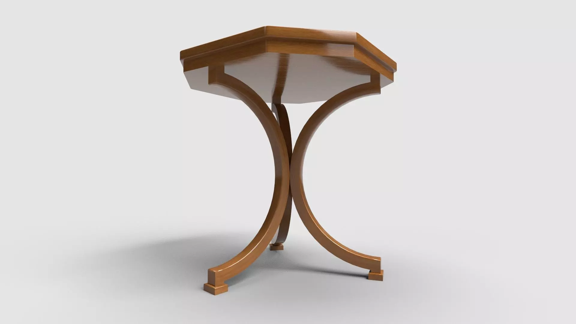 Octagon Table CG26 3D model_2