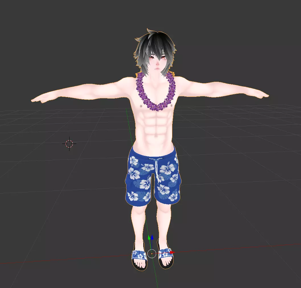 Vacation Man 3D model_2