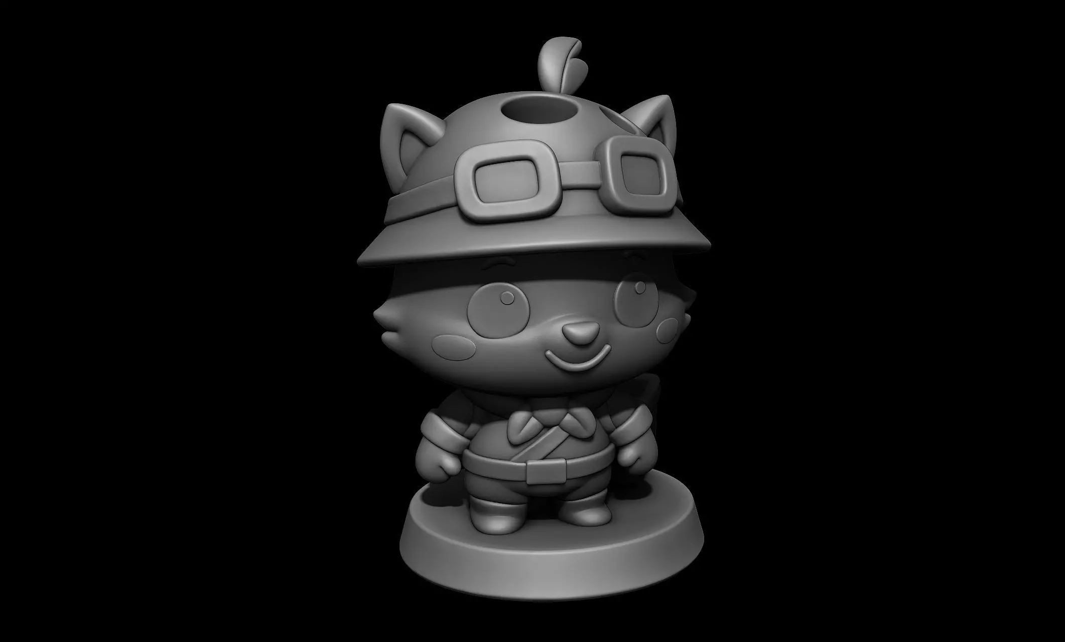 Chibi Forest Scout - Teemo Inspired 3D print model