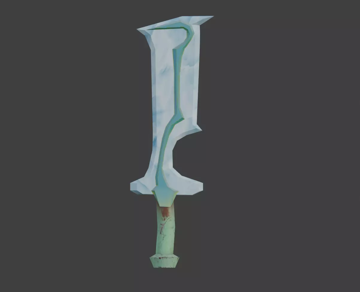 Stylised swords low-poly game ready Low-poly 3D model Low-poly 3D model_3