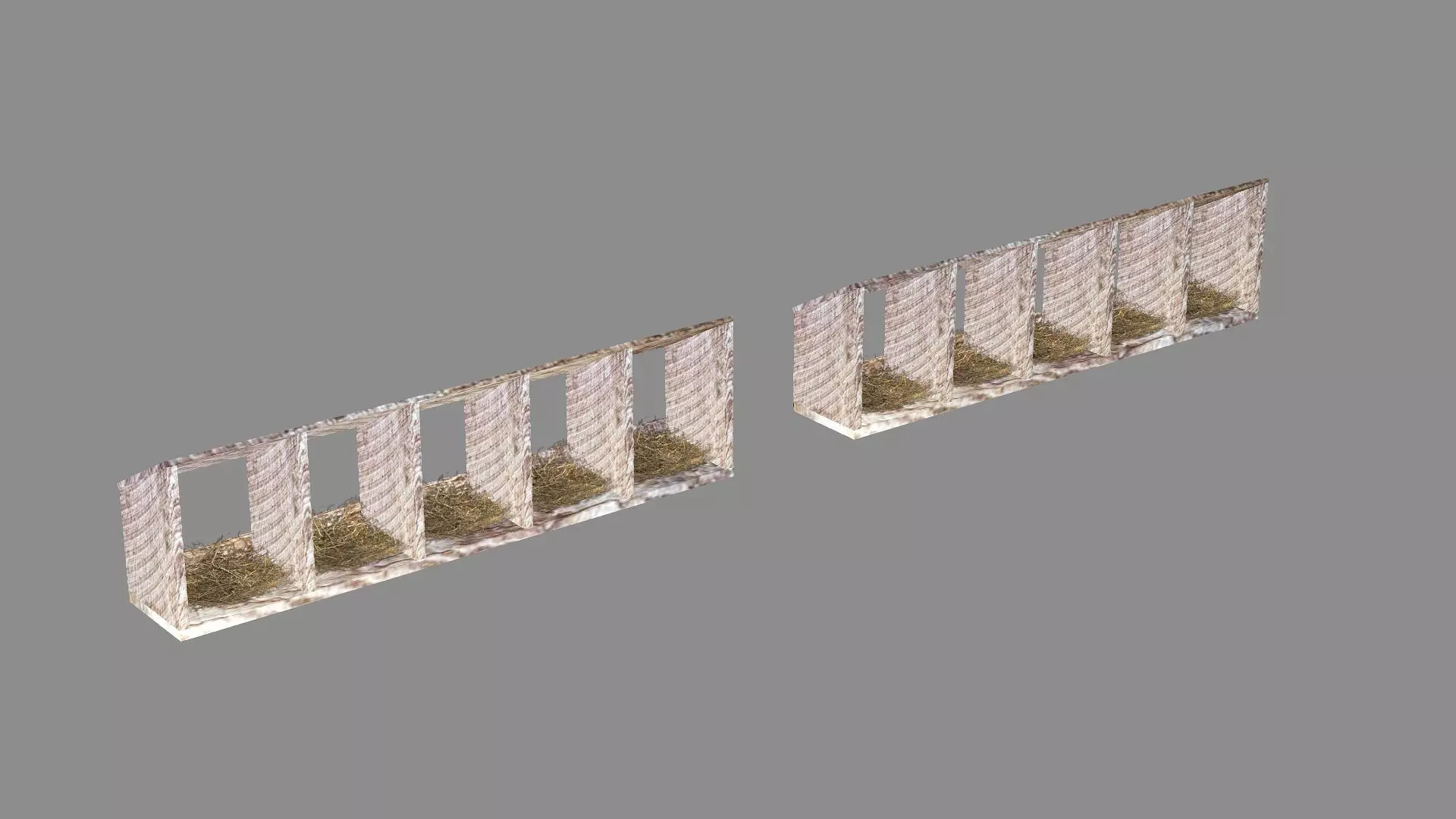 Chicken Coop With Cage Low Poly 3D Model Low-poly 3D model_11