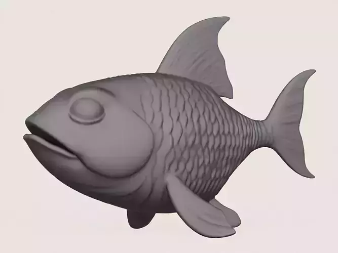 Fish 04 Print Ready 3D Model