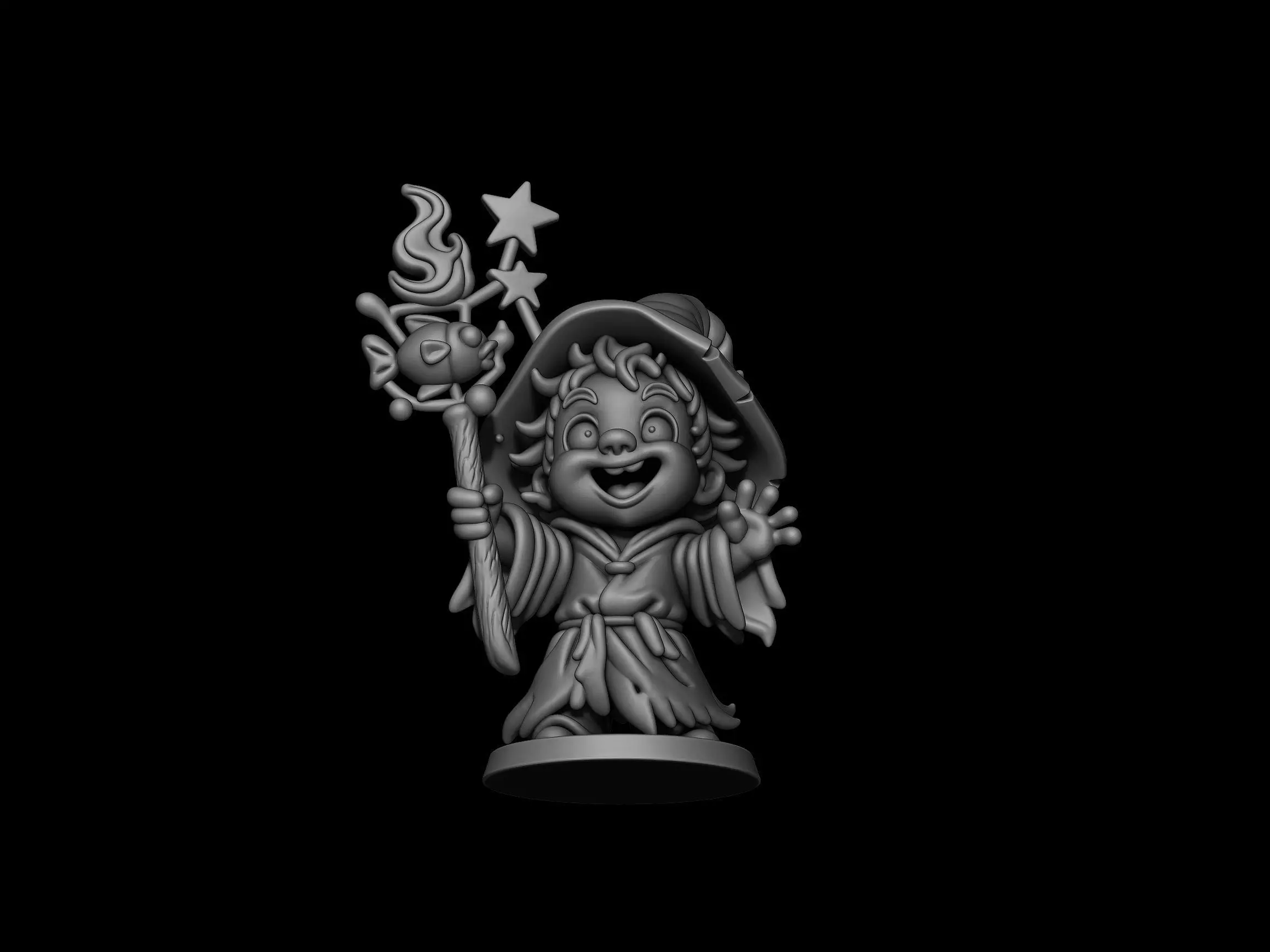 Chaos Baby Wizard Cute Crazy 3D print model