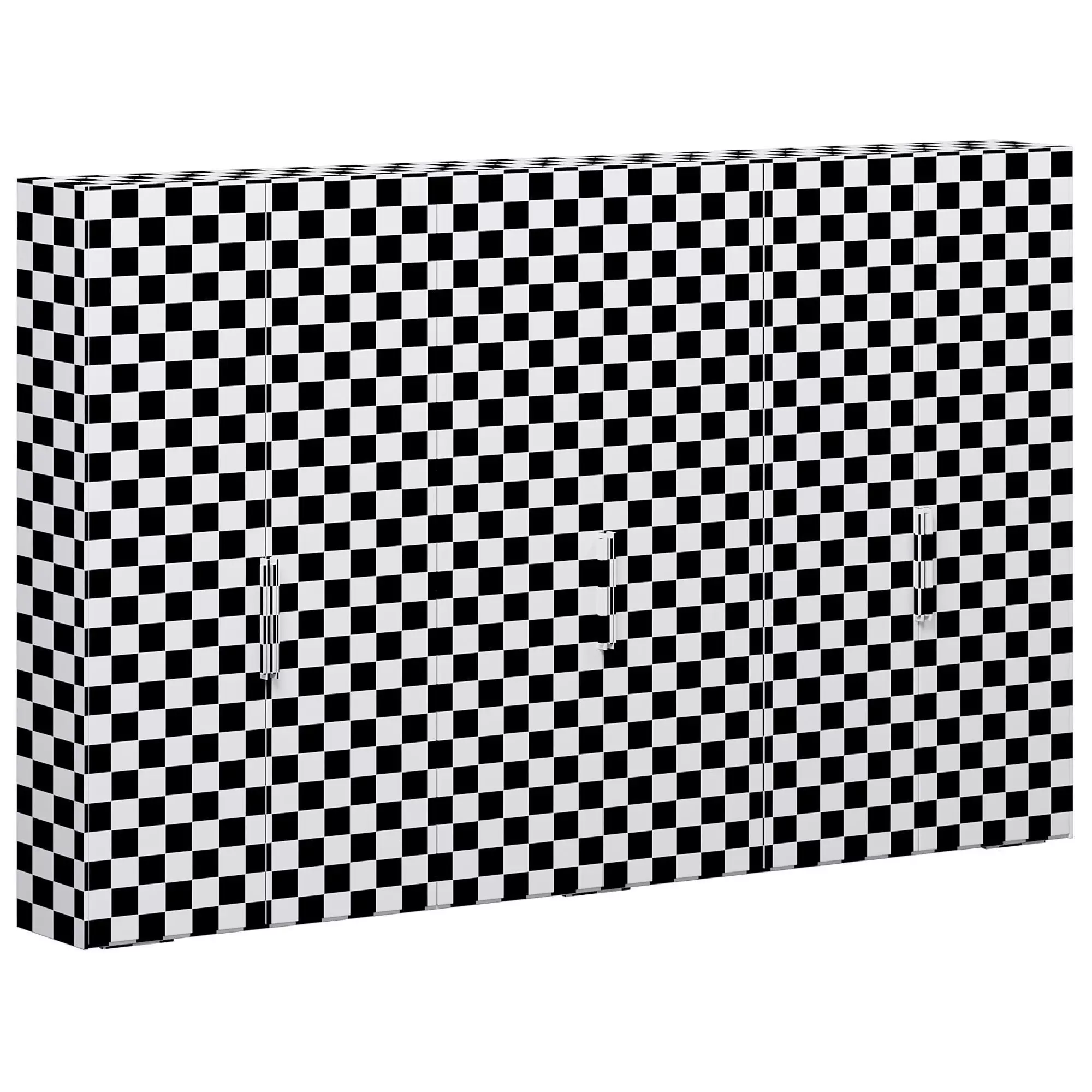 Wardrobe Wood 3D model_2