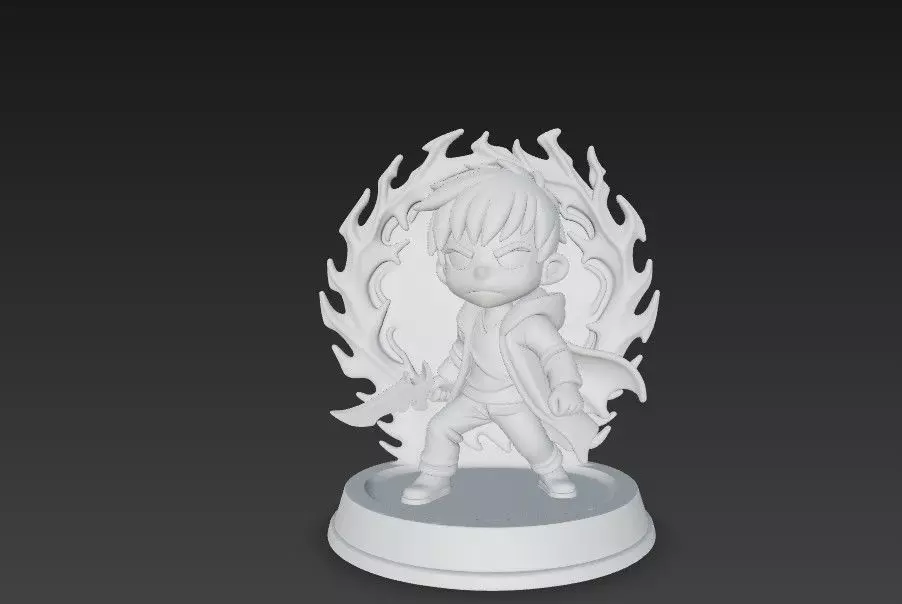 Sung Jin Woo Shadow Ring Holder 3D print model_2