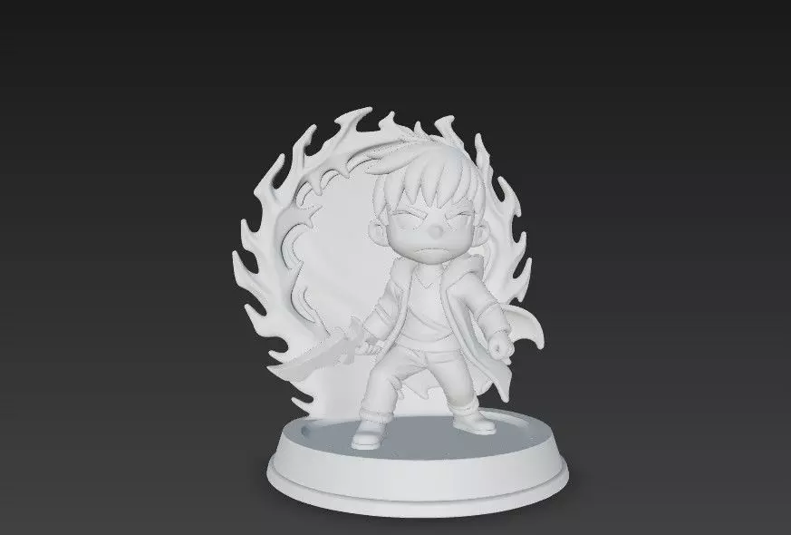 Sung Jin Woo Shadow Ring Holder 3D print model_3