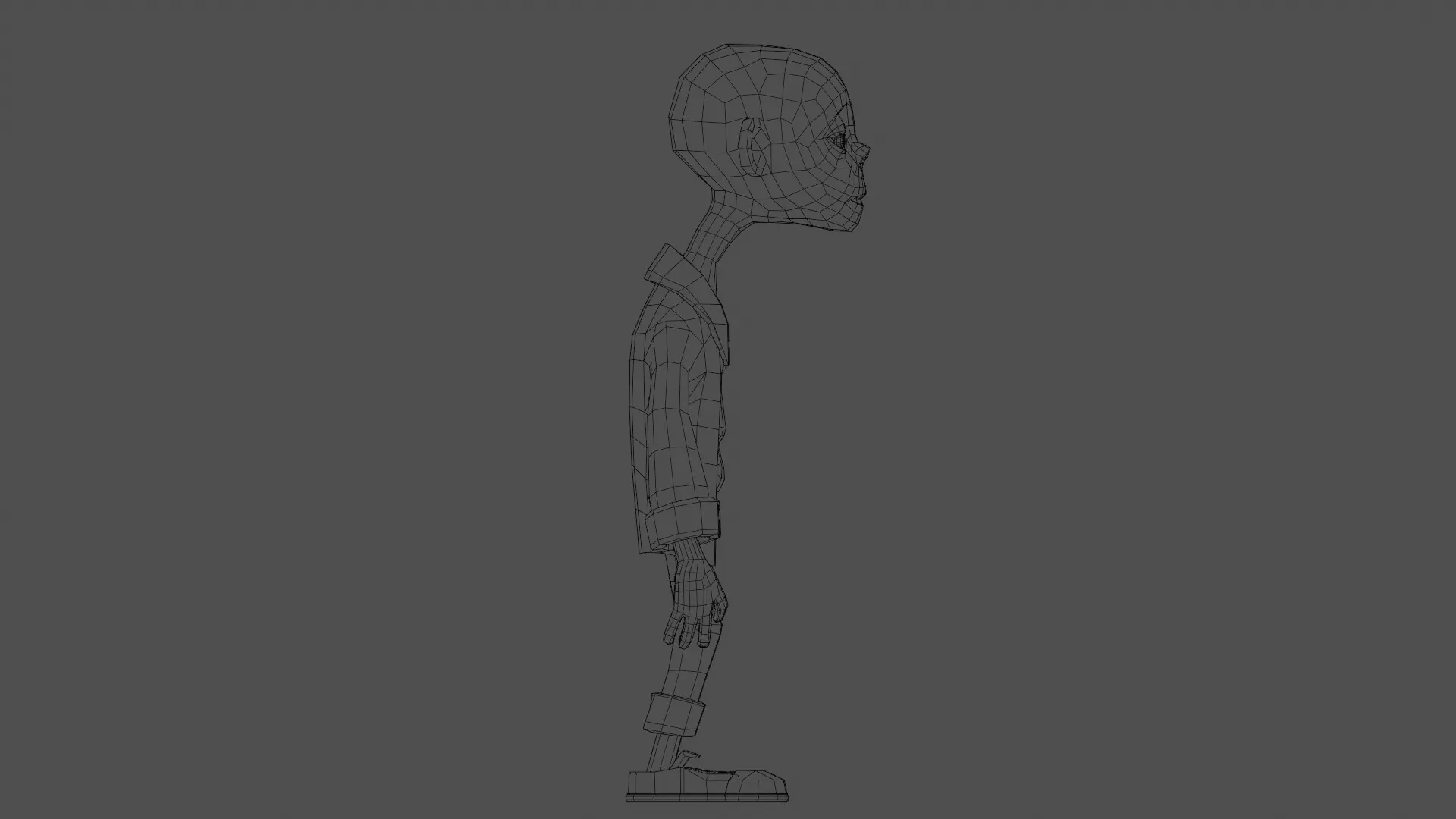 Character Zoman Low-poly 3D model_28