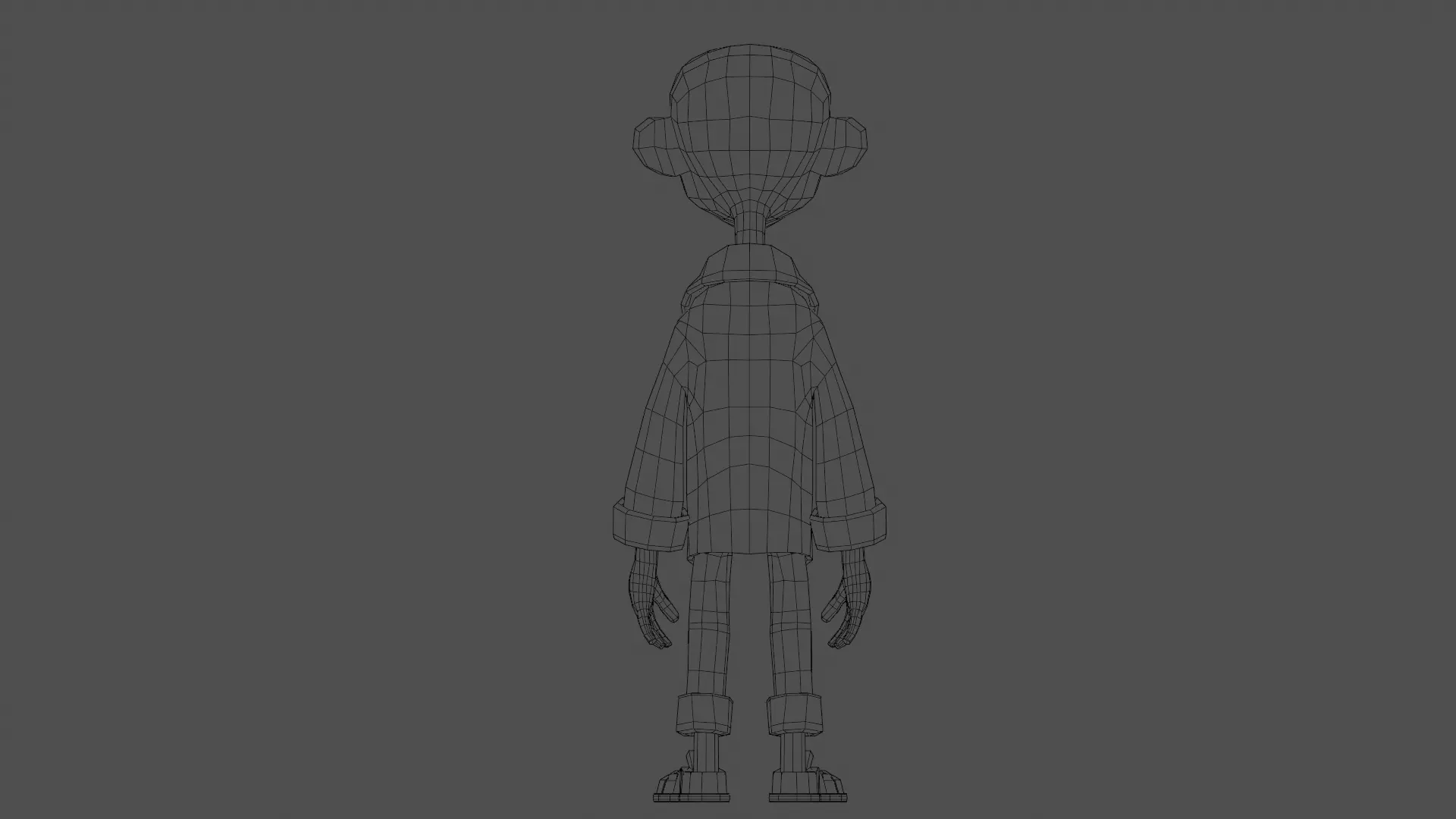 Character Zoman Low-poly 3D model_26