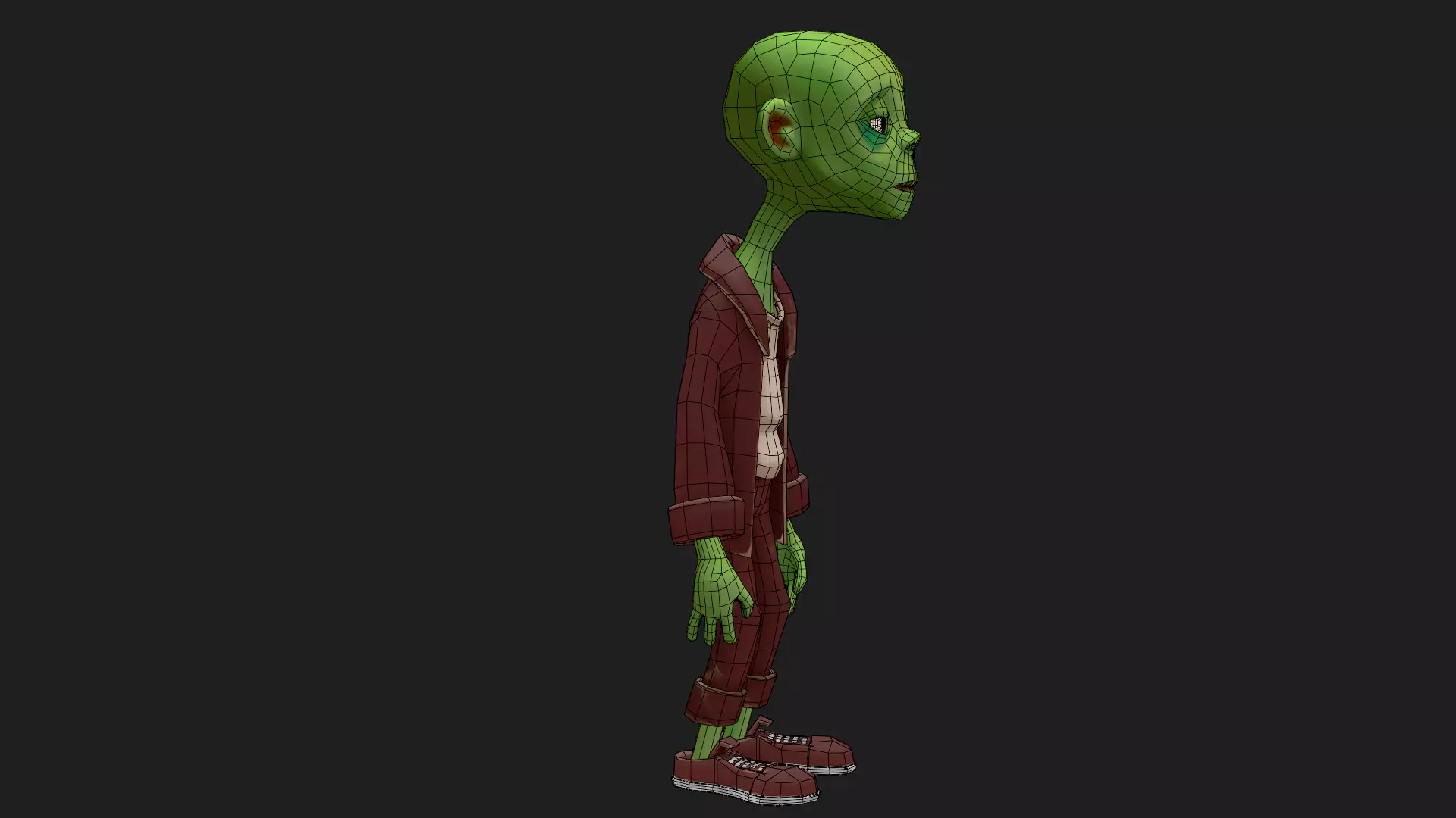 Character Zoman Low-poly 3D model_18