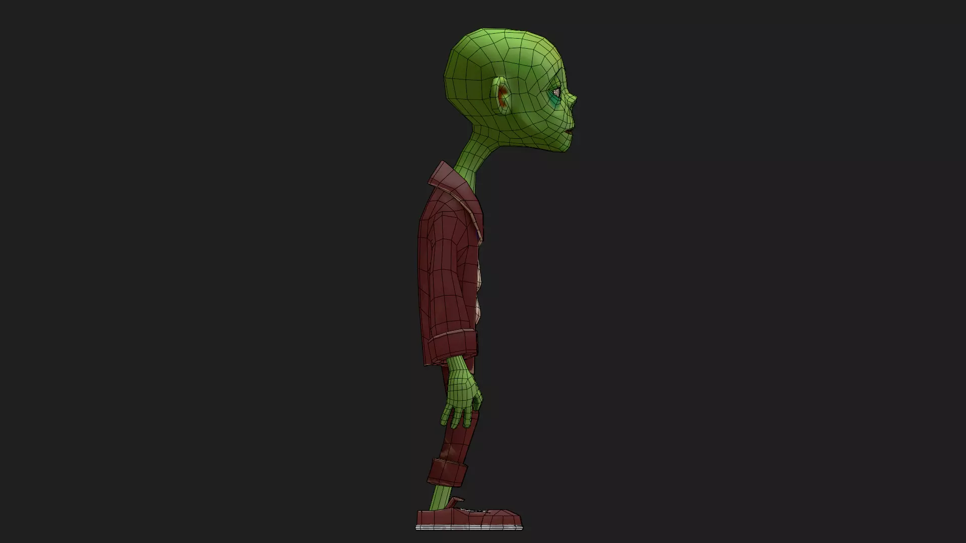 Character Zoman Low-poly 3D model_23