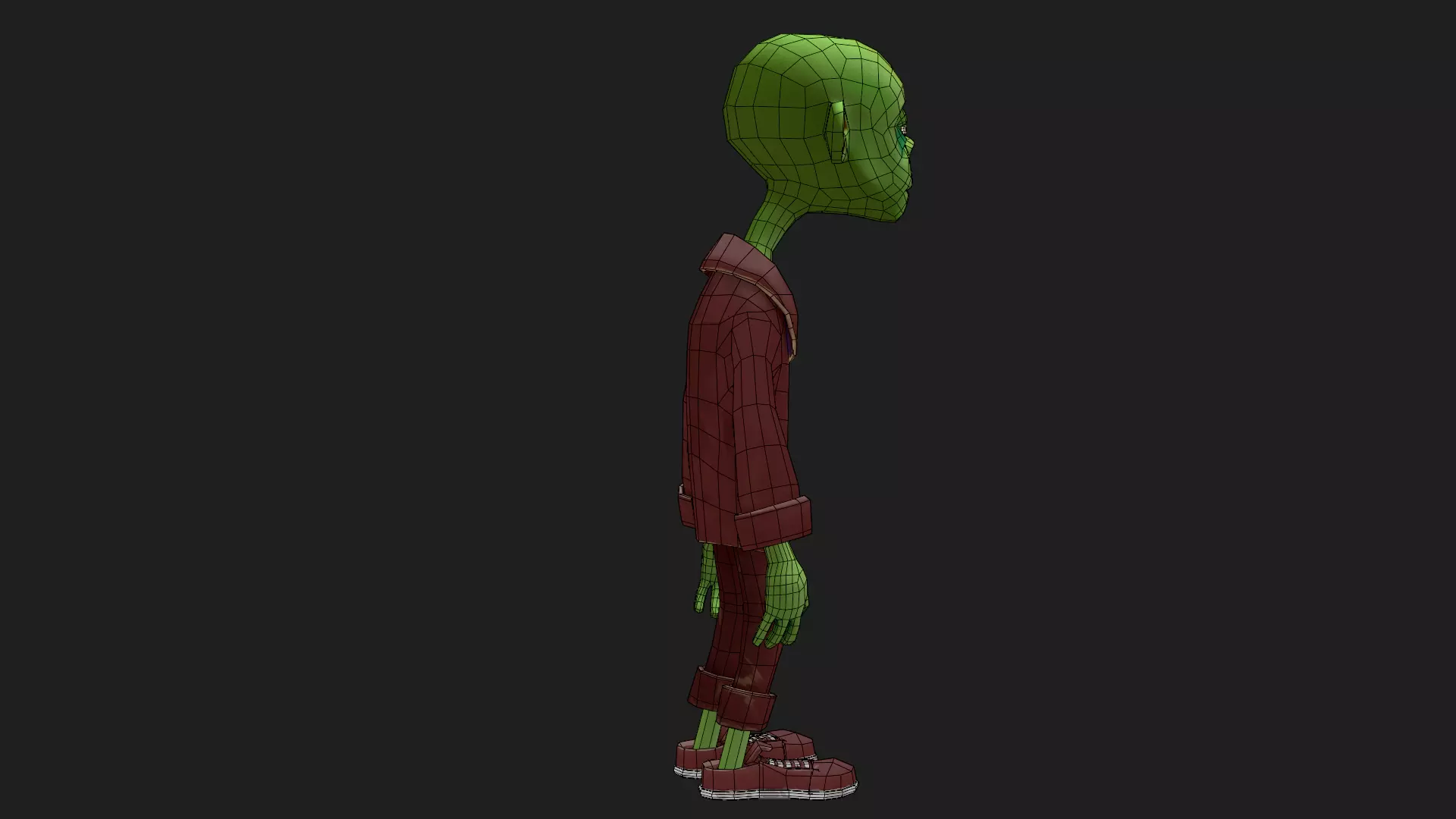 Character Zoman Low-poly 3D model_17