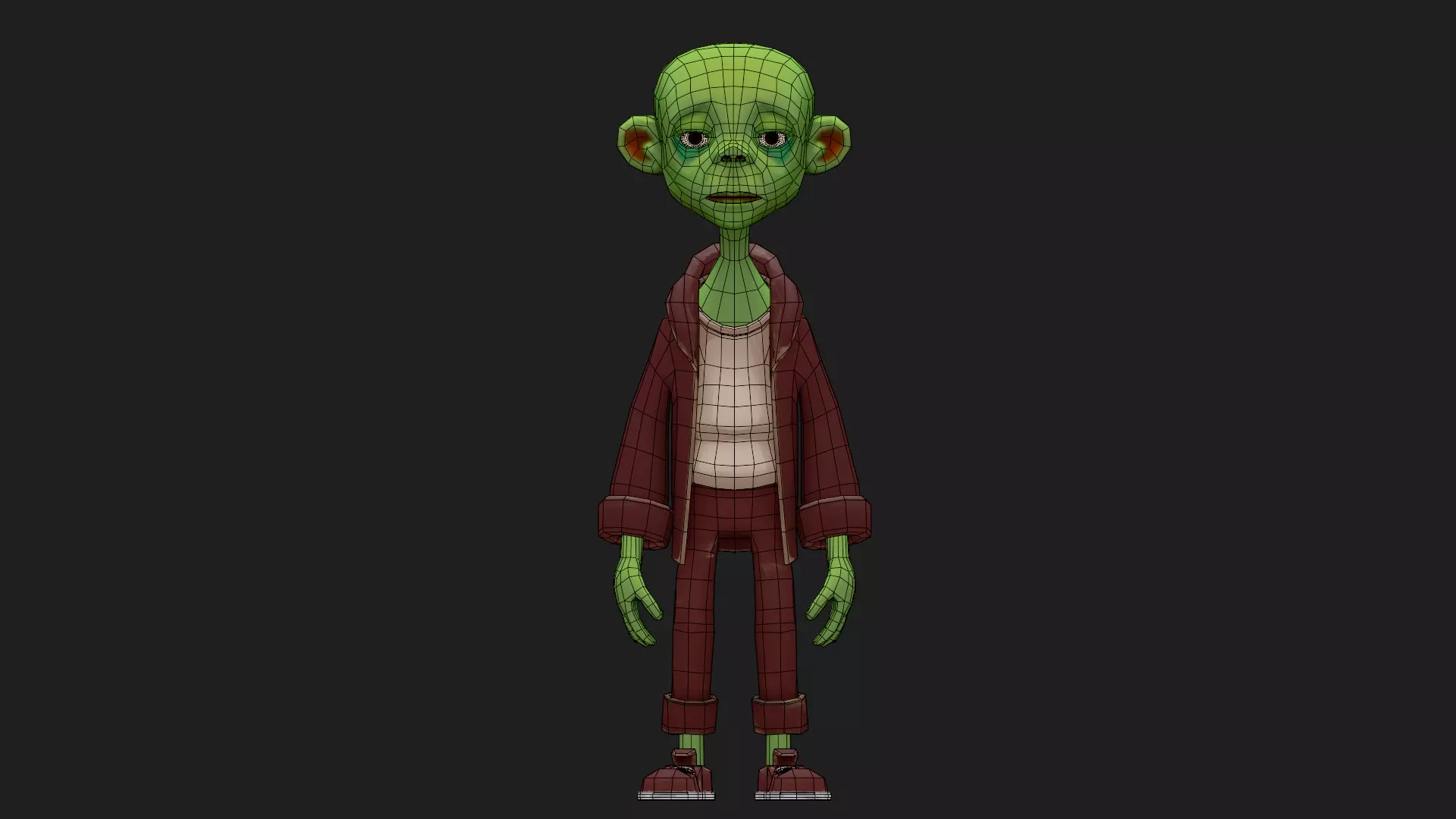 Character Zoman Low-poly 3D model_20