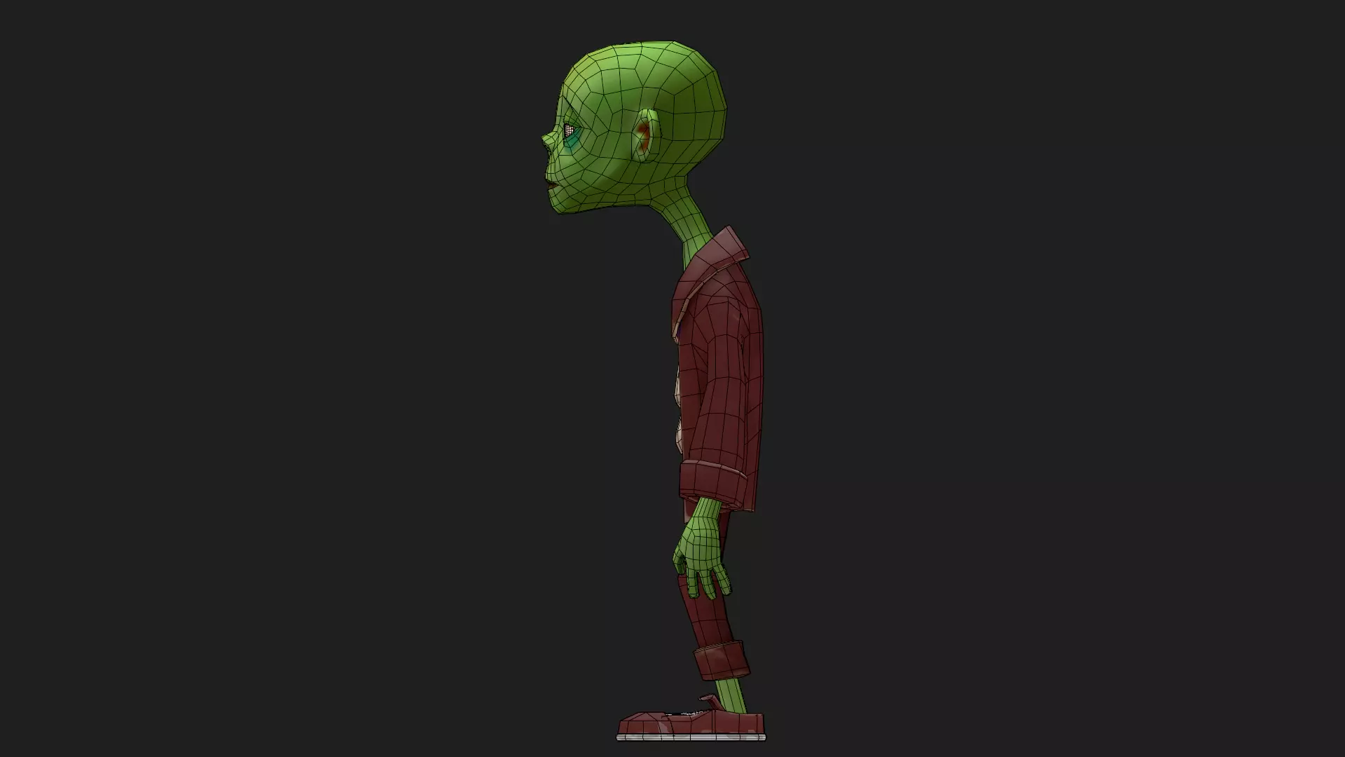 Character Zoman Low-poly 3D model_21