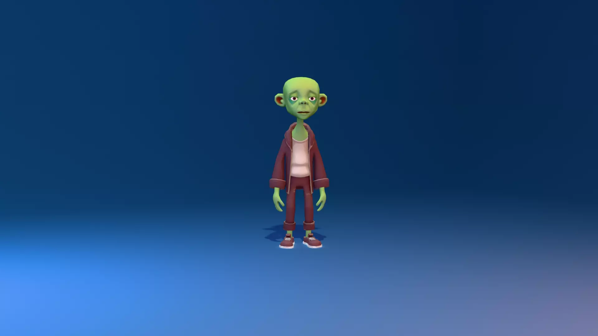 Character Zoman Low-poly 3D model_10