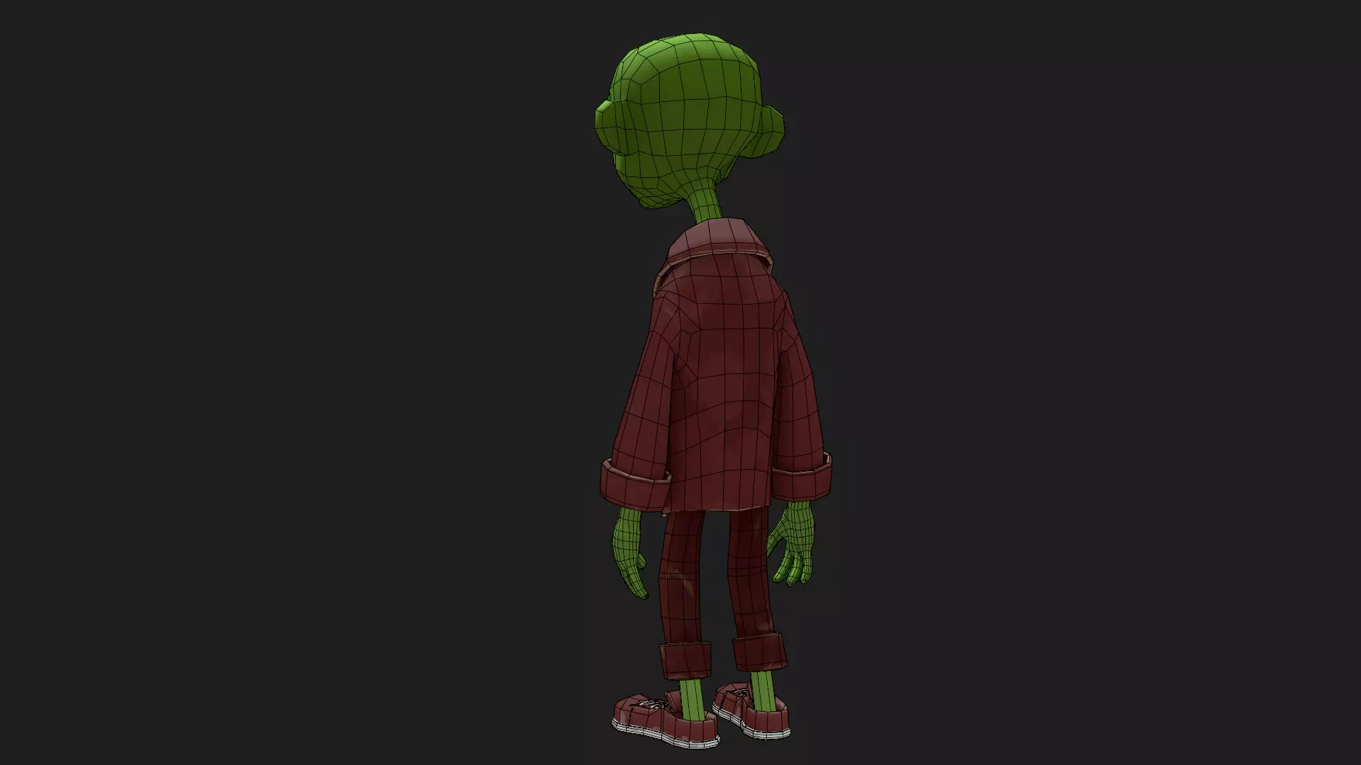 Character Zoman Low-poly 3D model_15