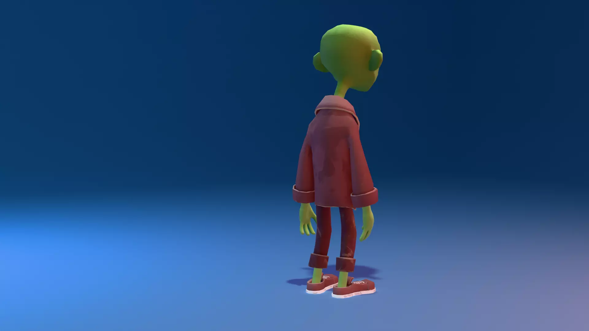 Character Zoman Low-poly 3D model_8
