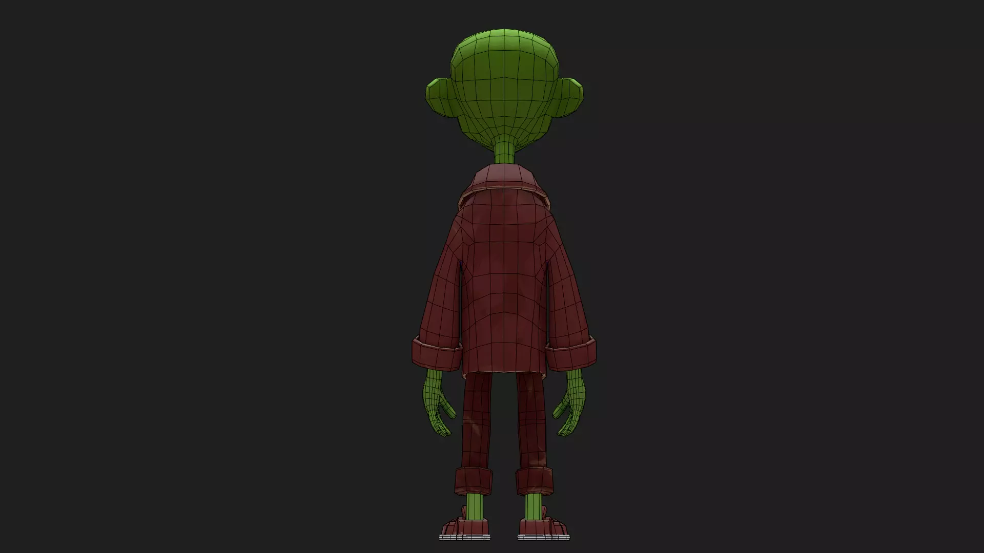 Character Zoman Low-poly 3D model_22