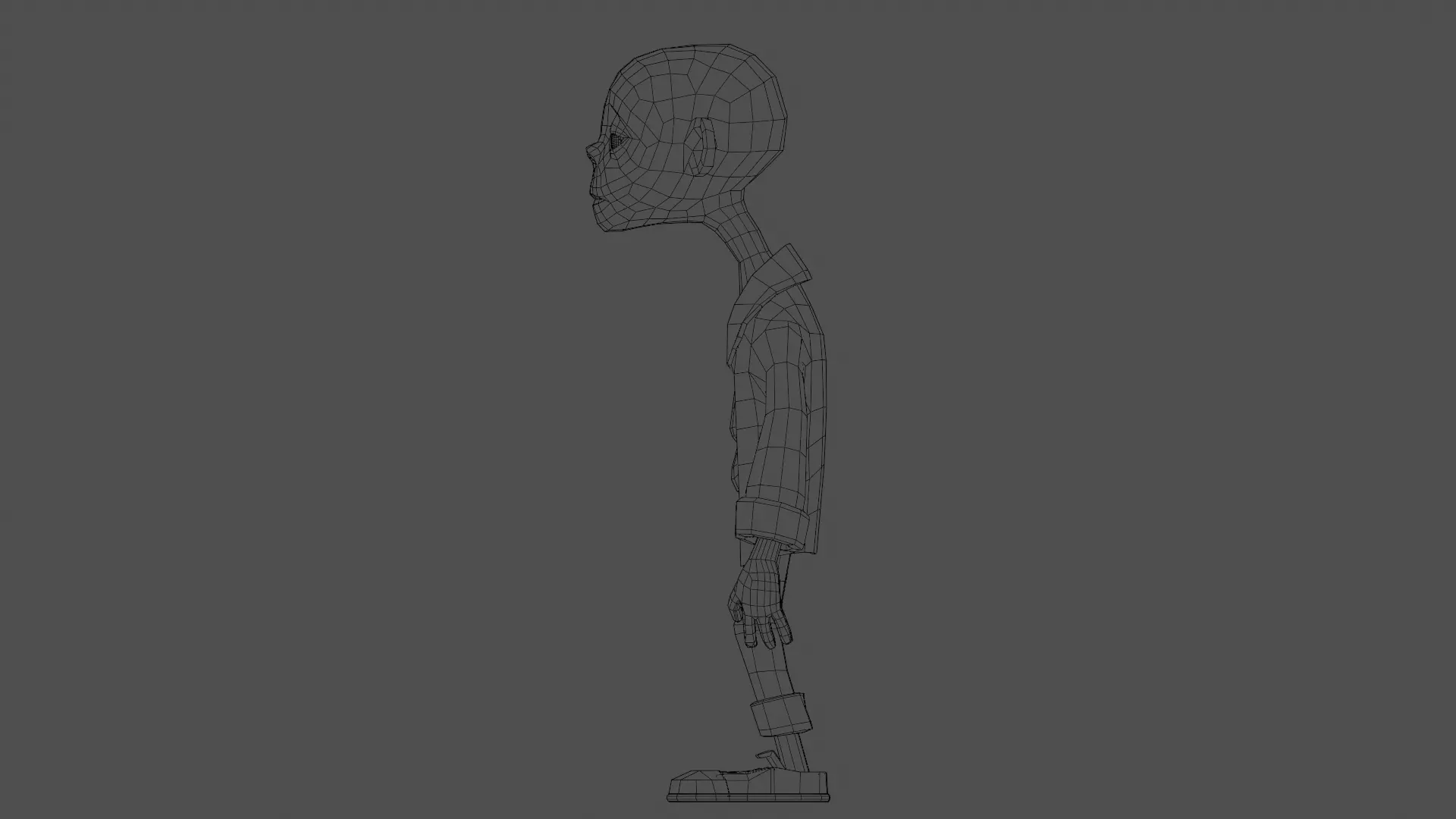 Character Zoman Low-poly 3D model_27