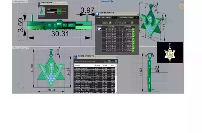 stl 3dm Pendant  a Symbol of Love and Shining Protection jp0323