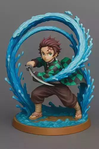 Tanjiro Water Breathing Diorama Demon Slayer