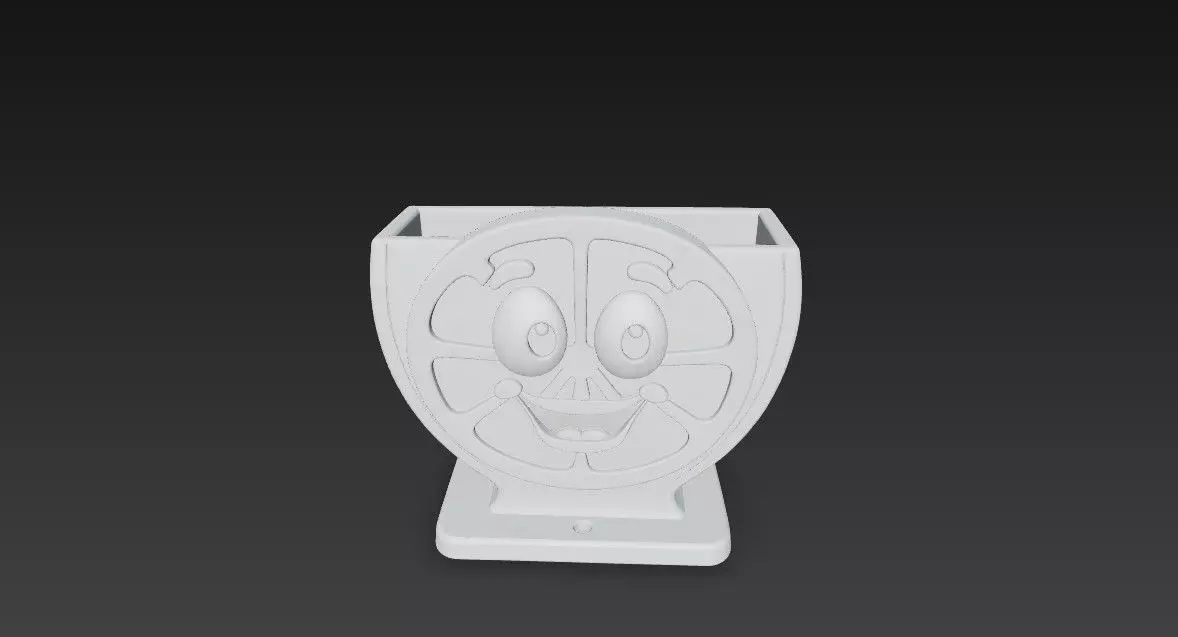 Lemon Smile Cute Kitchen Sponge Holder 3D print model_4