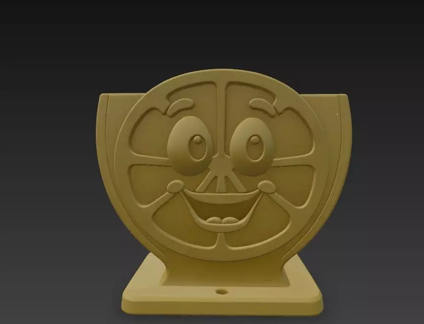 Lemon Smile Cute Kitchen Sponge Holder 3D print model_2