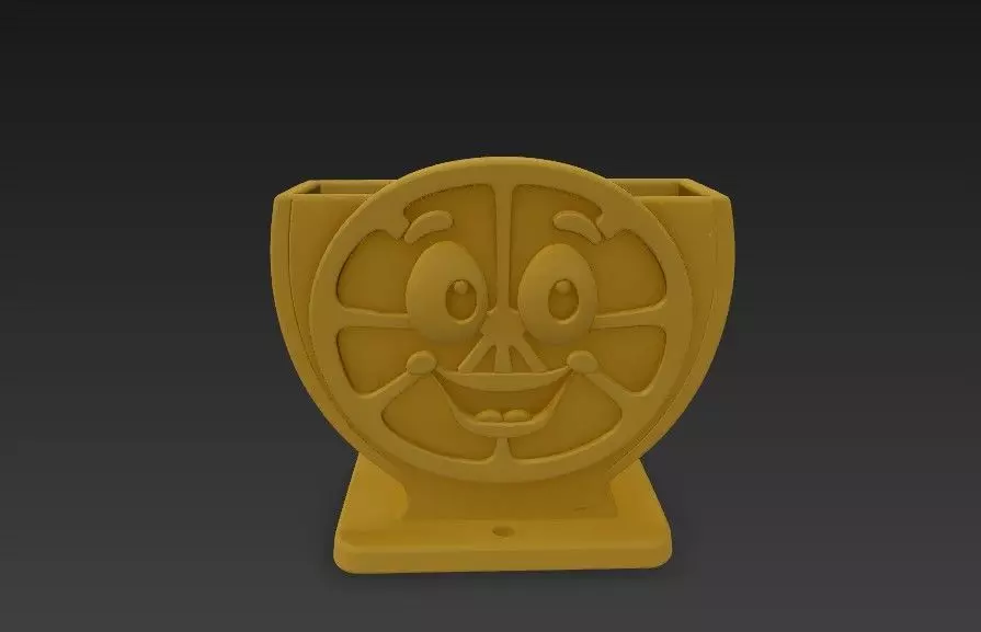 Lemon Smile Cute Kitchen Sponge Holder 3D print model_5