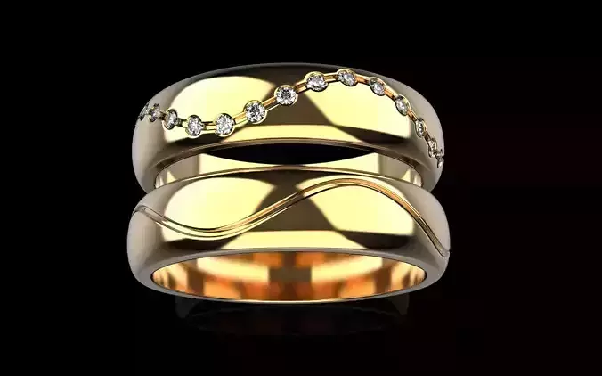 Wedding ring model 718