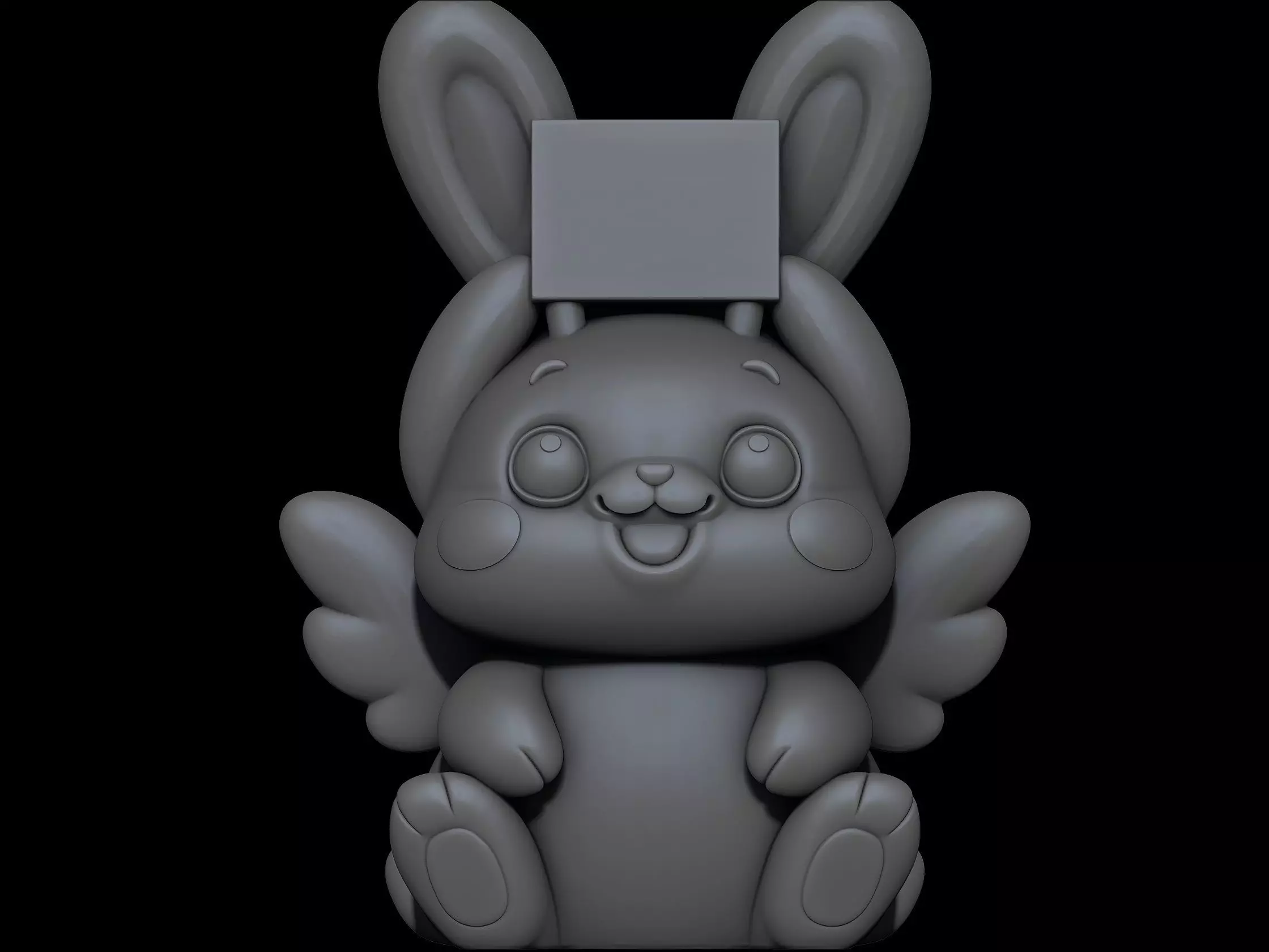 Bunny Memo Buddy Cute Note Holder 3D print model