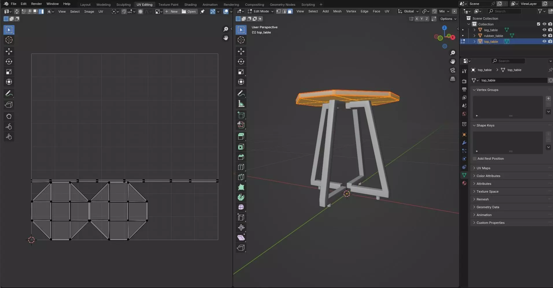 Octagon Table CG29 3D model_10