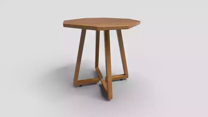 Octagon Table CG29 3D model