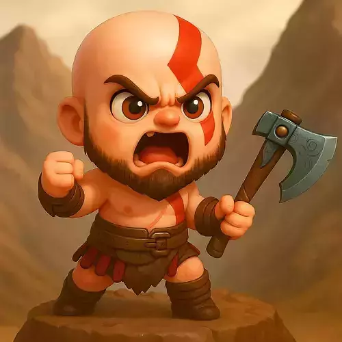 Chibi Kratos Baby God of Rage 3D print model