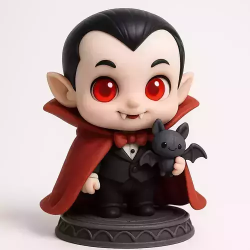 Chibi Dracula Baby Vampire STL Figure