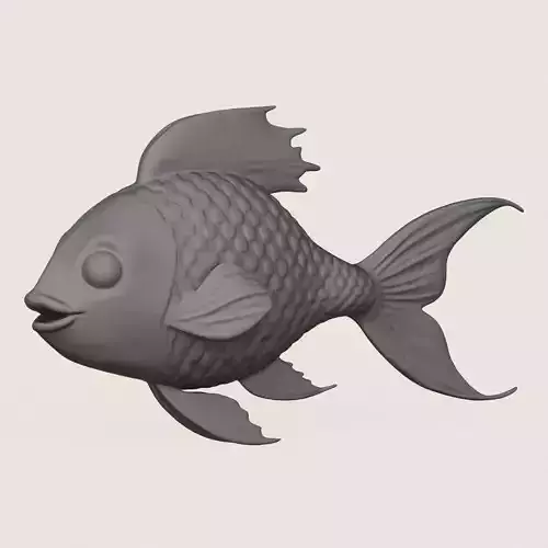Fish 06 Print Ready 3D Model