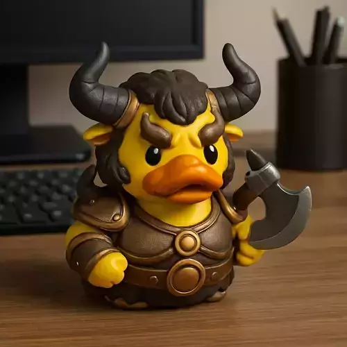 Rubber Duck - Minotaur - Bull-headed monster - 3D print