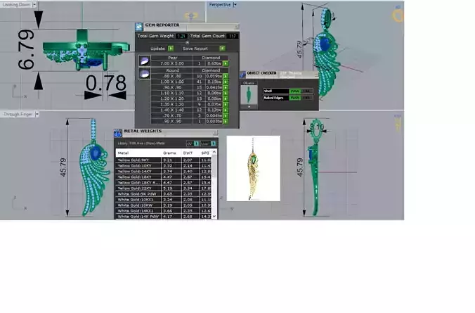 stl 3dm JP0324 Pendant a Wing of Light and Beauty jp0324