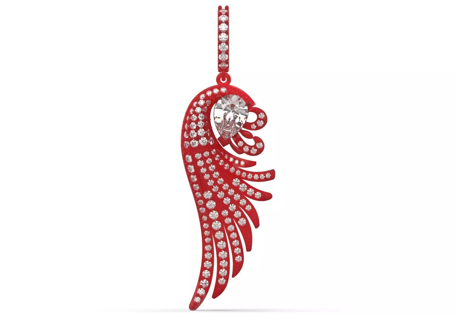 stl 3dm JP0324 Pendant a Wing of Light and Beauty jp0324 3D print model_12