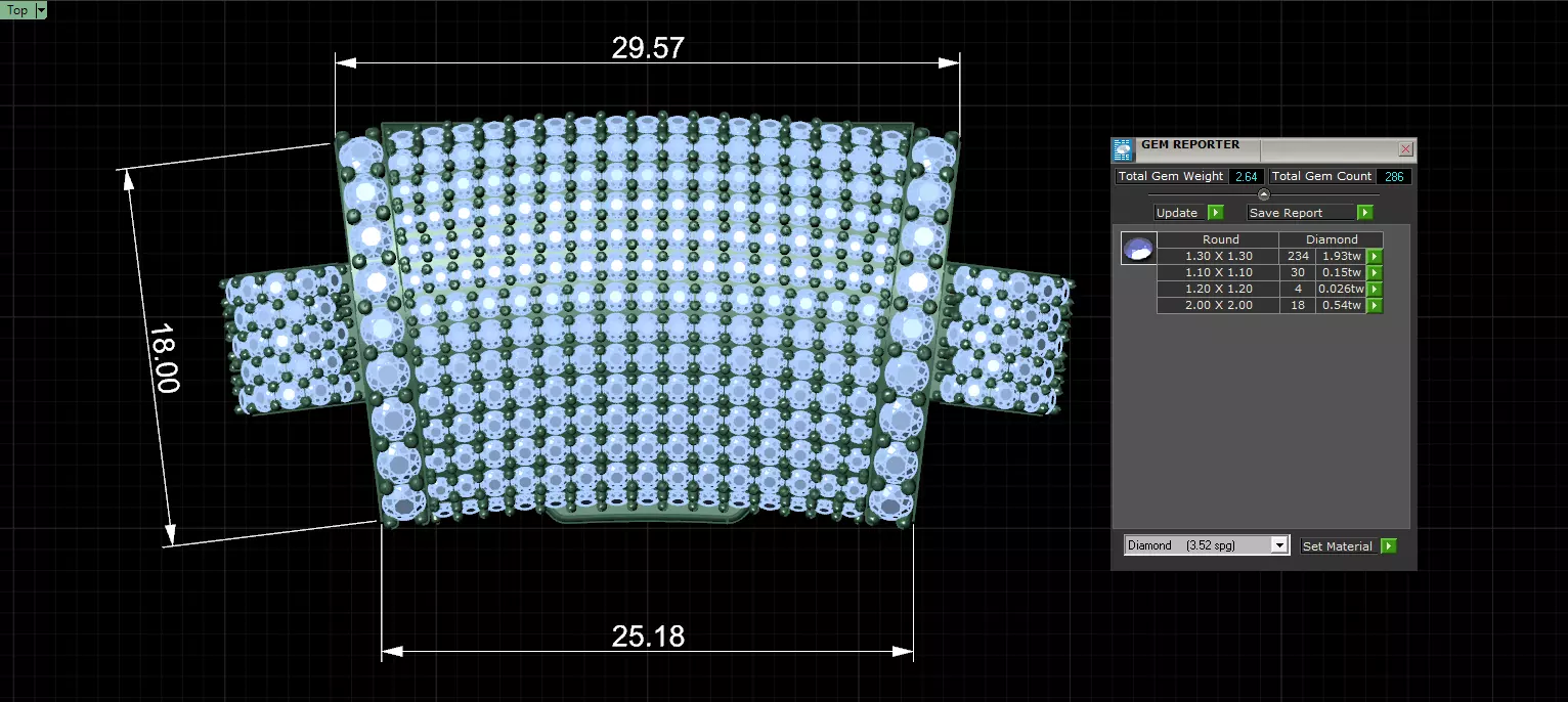 FULL LOCK BOX 18mm Wide SOLID CUBAN Link Chain - 9 Inch 3D print model_17