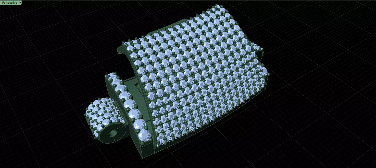 FULL LOCK BOX 18mm Wide SOLID CUBAN Link Chain - 9 Inch 3D print model_19