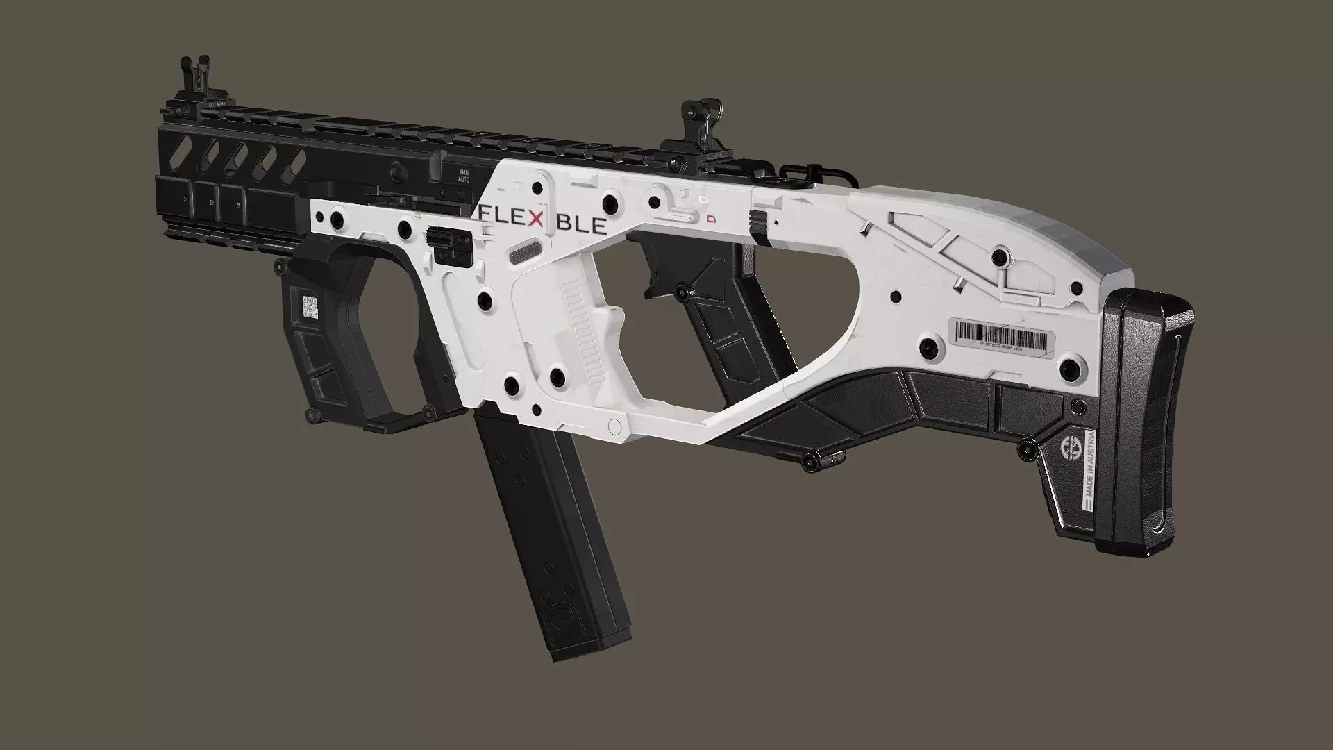 Modular SMG Kriss Vector Gen2 Low-poly 3D Model Low-poly 3D model_5
