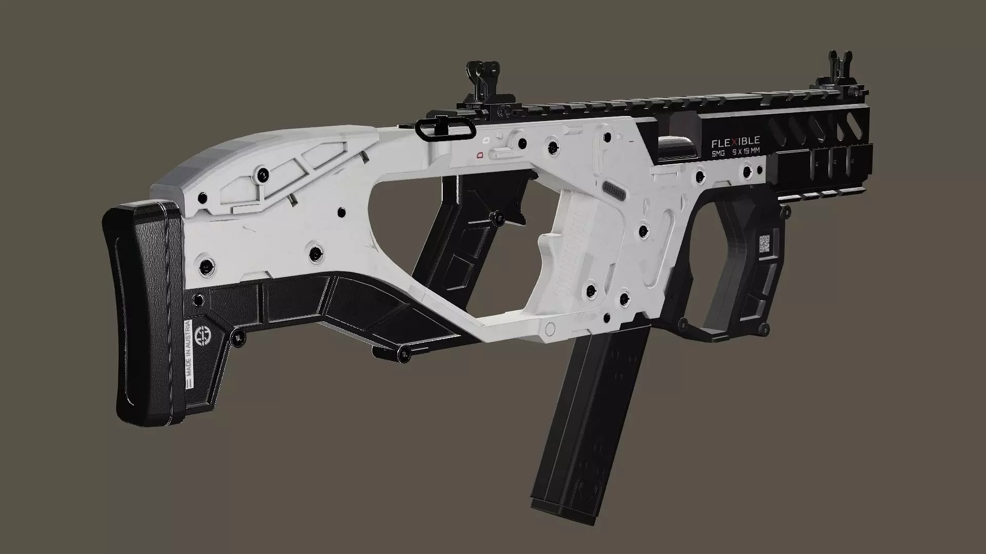Modular SMG Kriss Vector Gen2 Low-poly 3D Model Low-poly 3D model_7