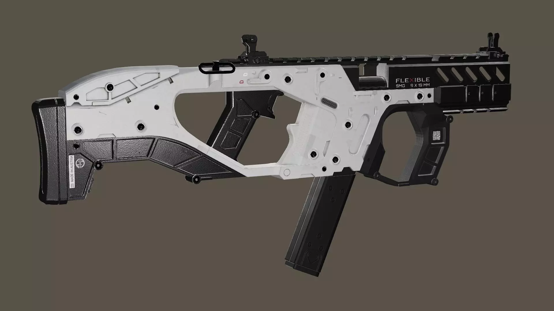 Modular SMG Kriss Vector Gen2 Low-poly 3D Model Low-poly 3D model_8