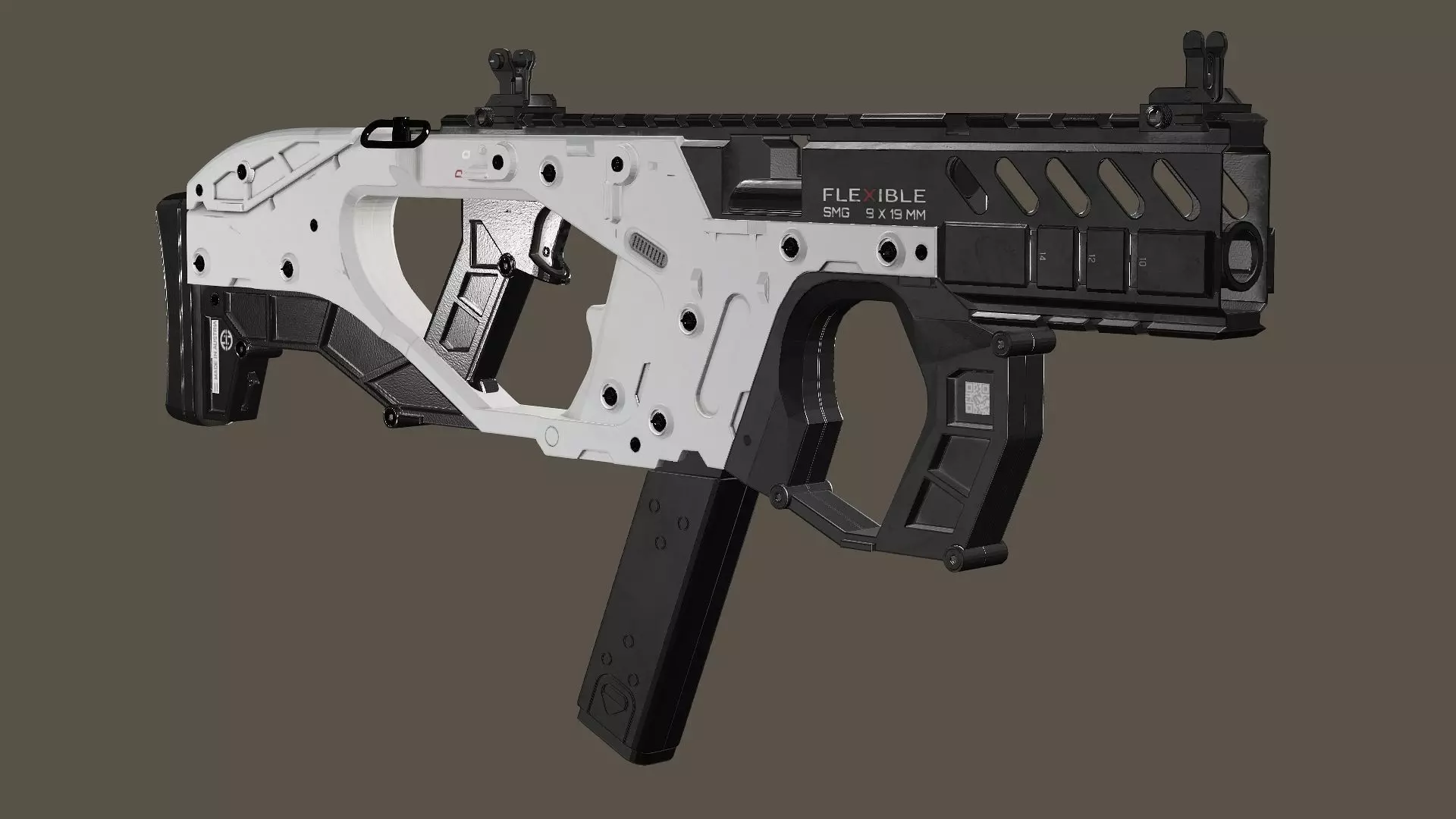 Modular SMG Kriss Vector Gen2 Low-poly 3D Model Low-poly 3D model_4