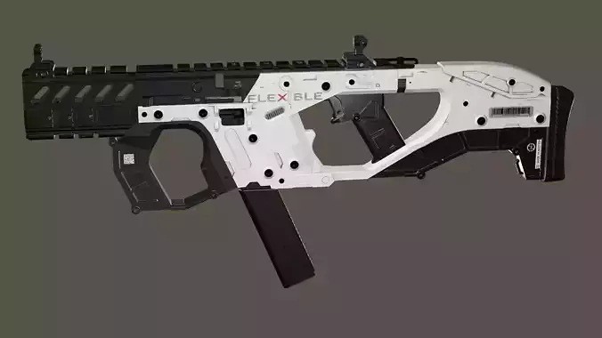 Modular SMG Kriss Vector Gen2 Low-poly 3D Model