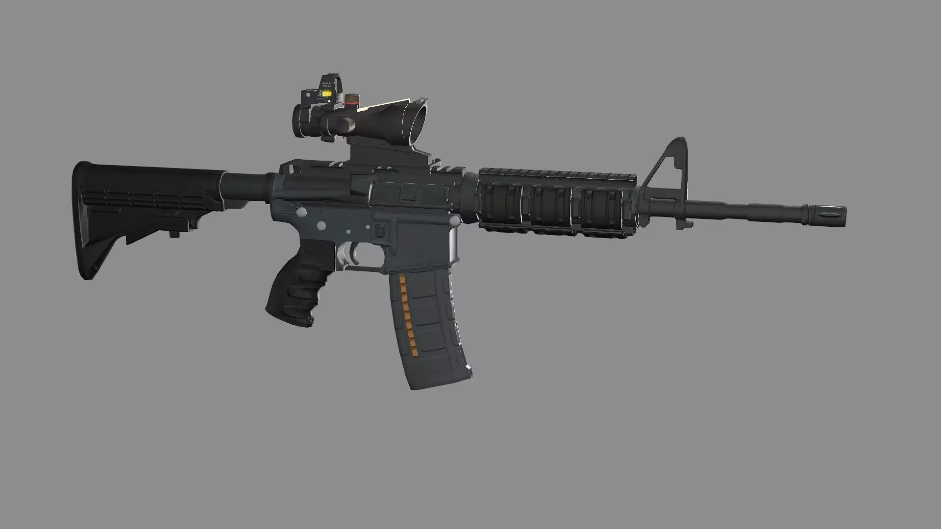 Tactical Modular Assault HK437 Low-Poly 3D Model Low-poly 3D model_5