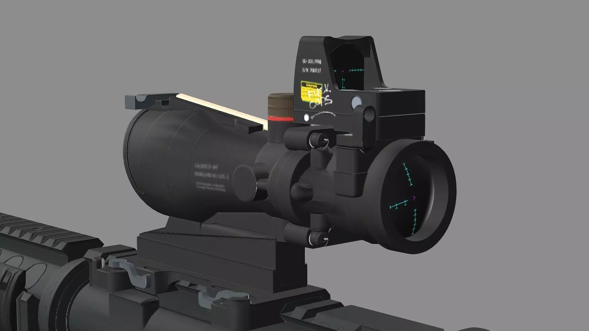 Tactical Modular Assault HK437 Low-Poly 3D Model Low-poly 3D model_7