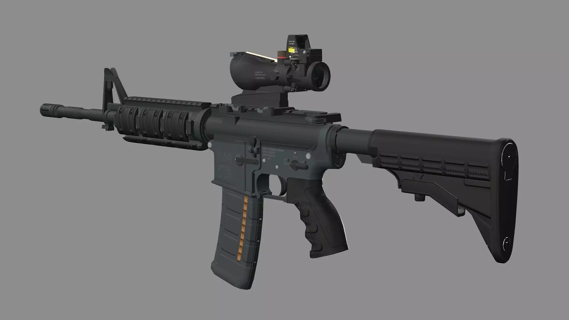 Tactical Modular Assault HK437 Low-Poly 3D Model Low-poly 3D model_3